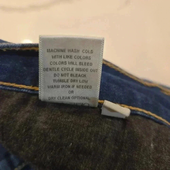 Flying Monkey Low Rise Stretch USA Distressed Jeans Blue Size 26 - Picture 10 of 10